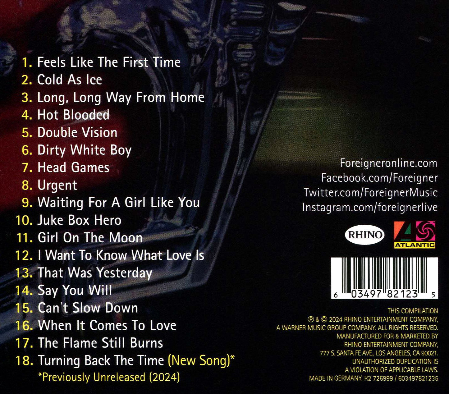 Turning Back The Time (Foreigner)