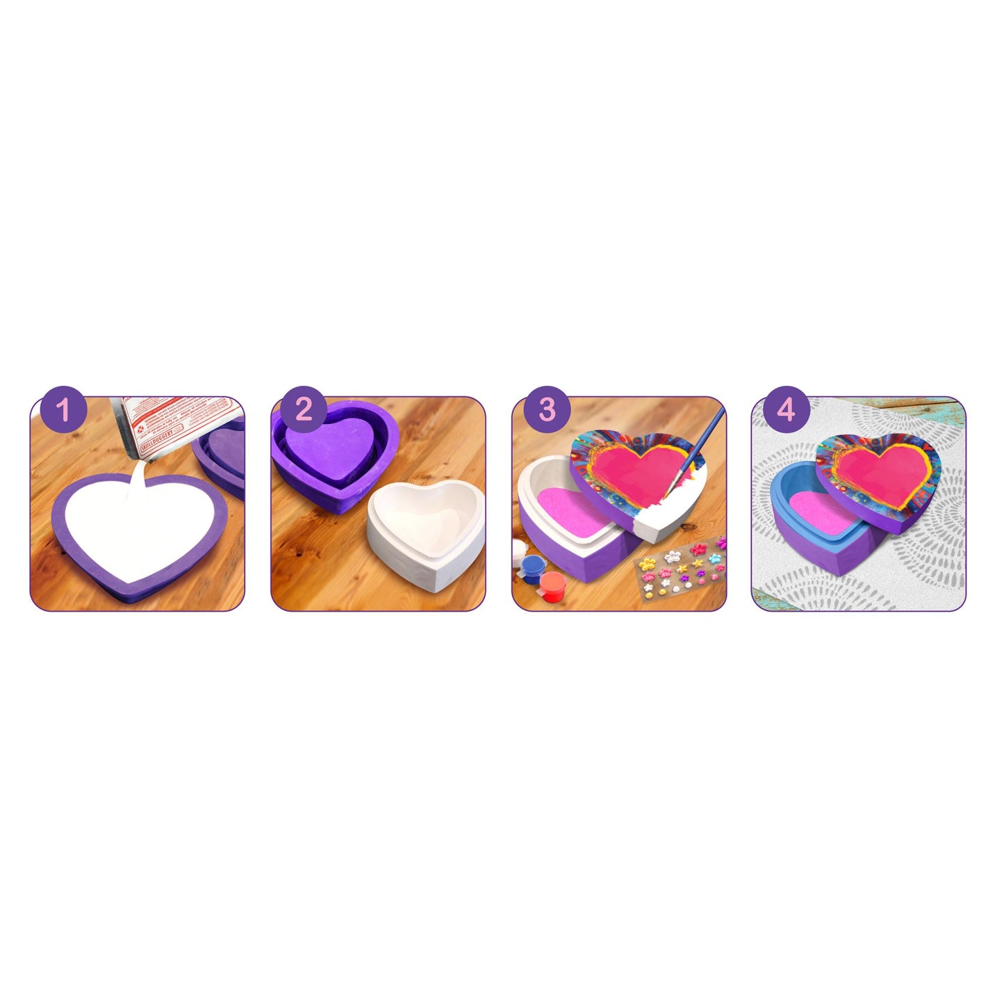 Perfect Craft Heart Keepsake Box Kit