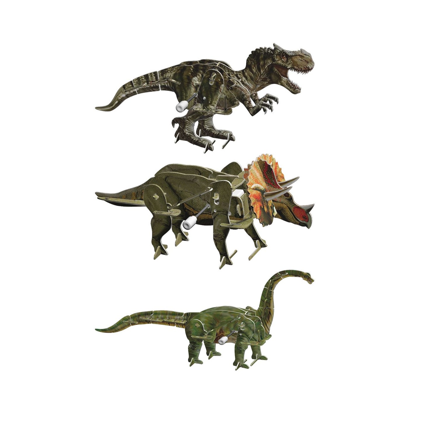 Smithsonian 3D Motorized Puzzles - Dinosaur 3 Pack