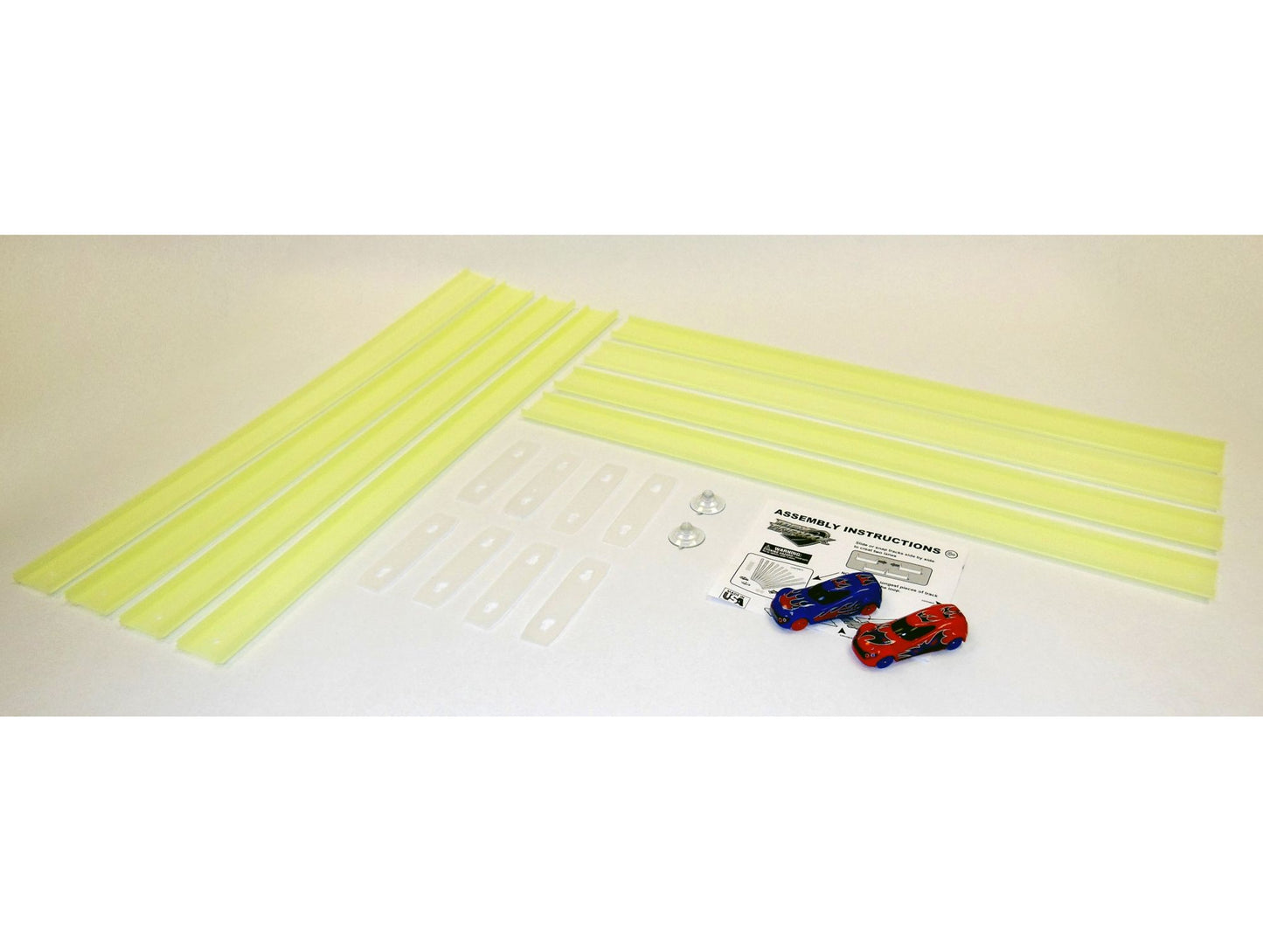 Max Traxxx 16 Ft. Tracer Racer Glow-In-The-Dark Duel Track Race Set - 2 Cars