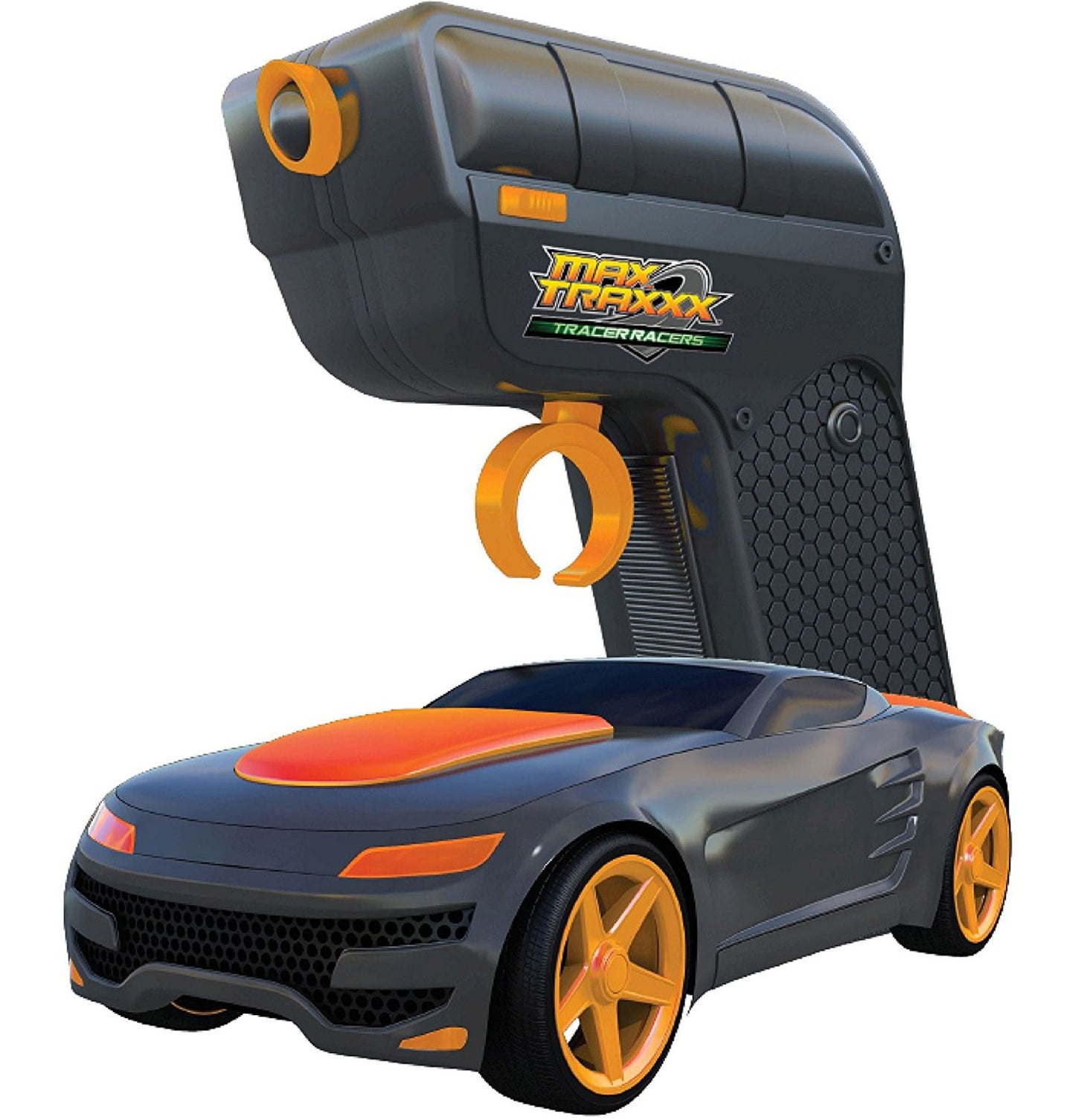 Max Traxxx Tracer Racer Glow-In-The-Dark R/C Dual Loop Set - 36' Track