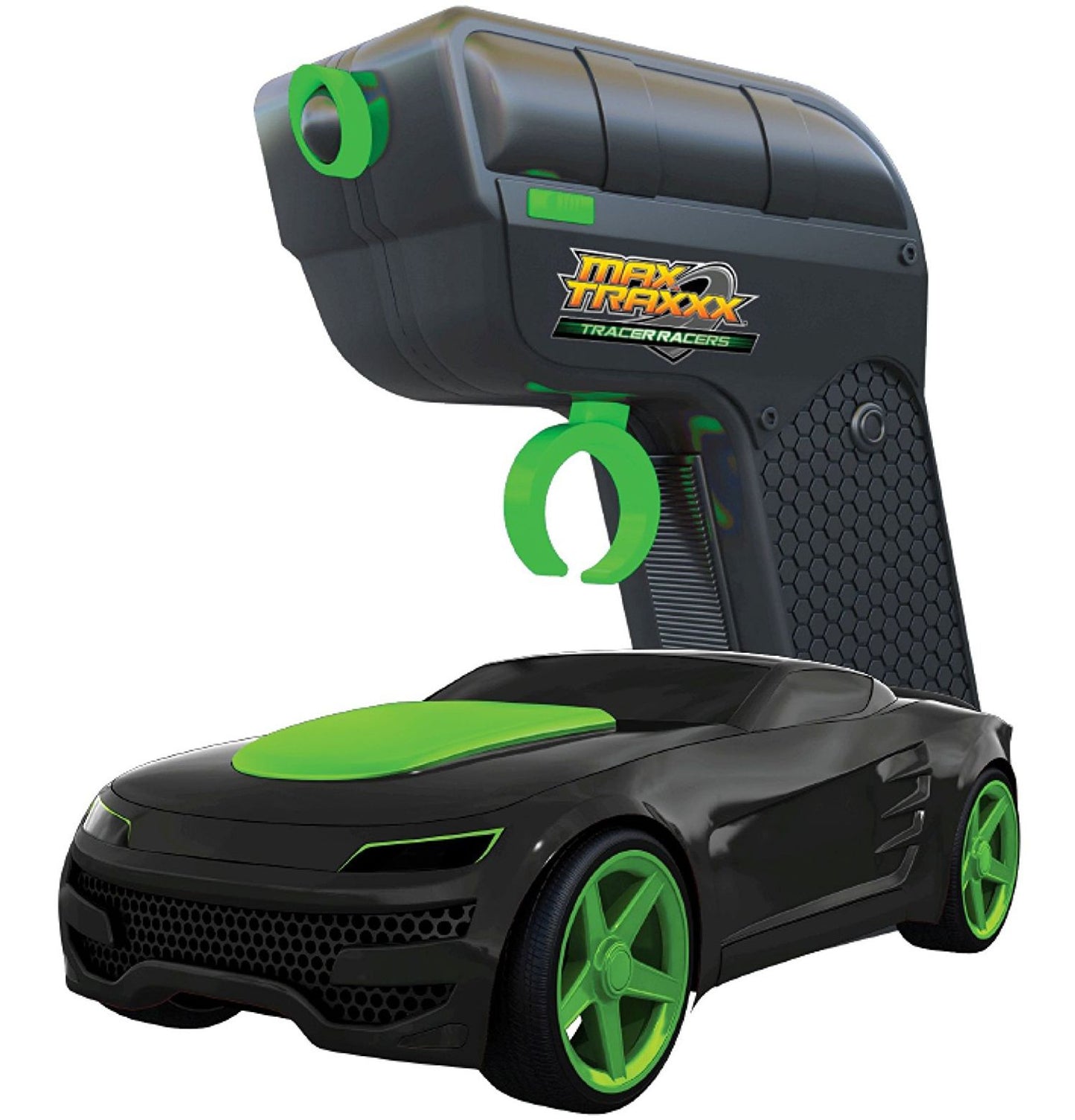 Max Traxxx Tracer Racer Glow-In-The-Dark R/C Dual Loop Set - 36' Track