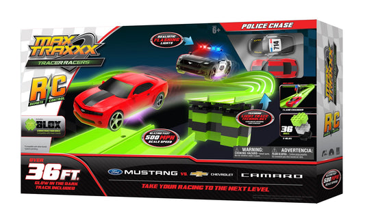 Max Traxxx Tracer Racer RC Police Chase