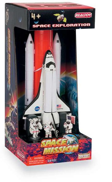 Daron Worldwide Trading RT38921 Space Shuttle Full Stack W/ASTRONAUTS