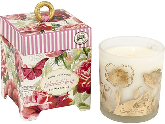 Garden Party European Floral Scented Small Candle 6.5 oz