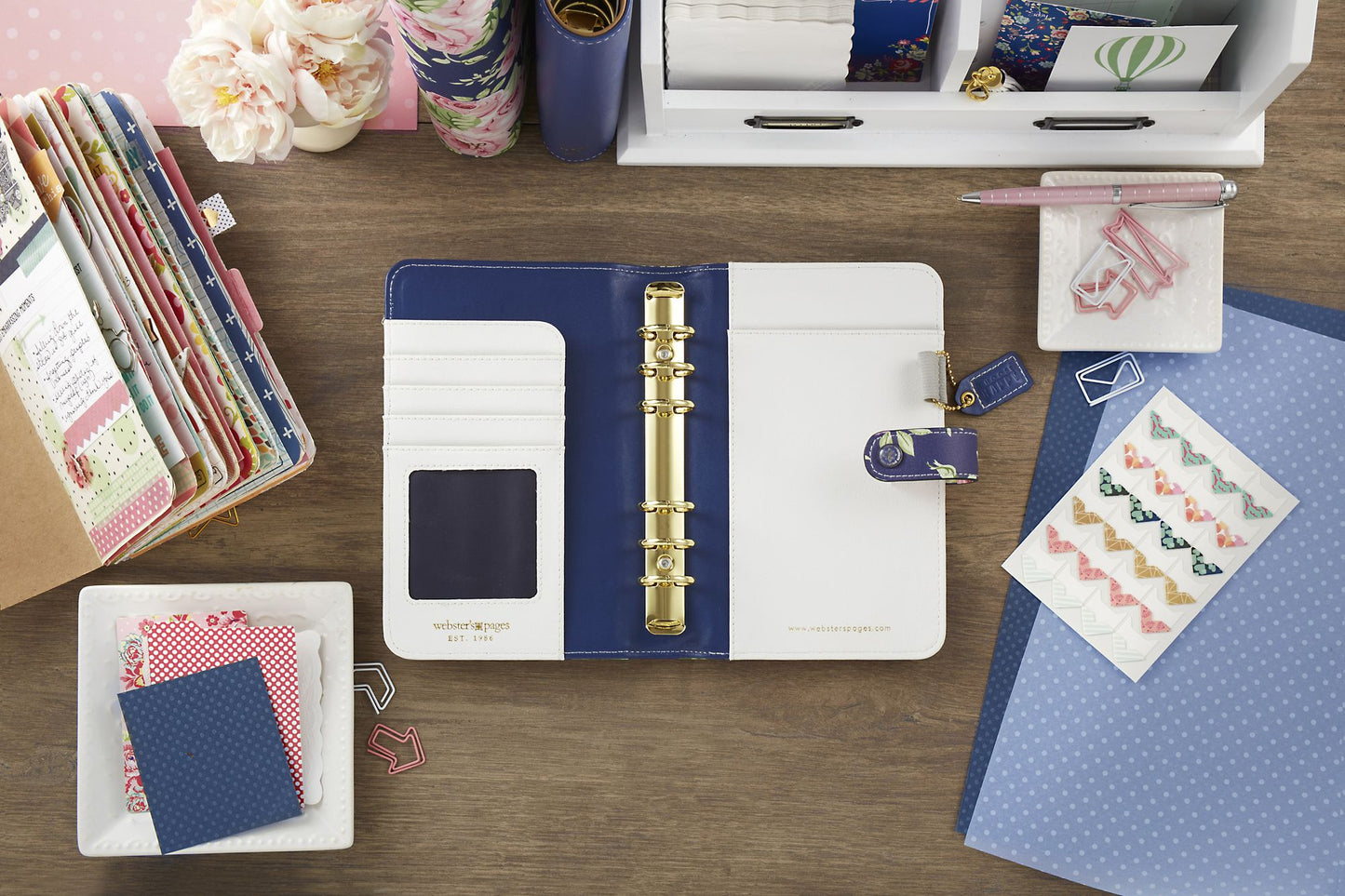 2018 Navy Floral Personal Planner Kit