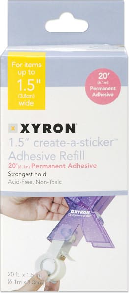 Xyron 150 Refill Cartridge-1.5"X20' Permanent