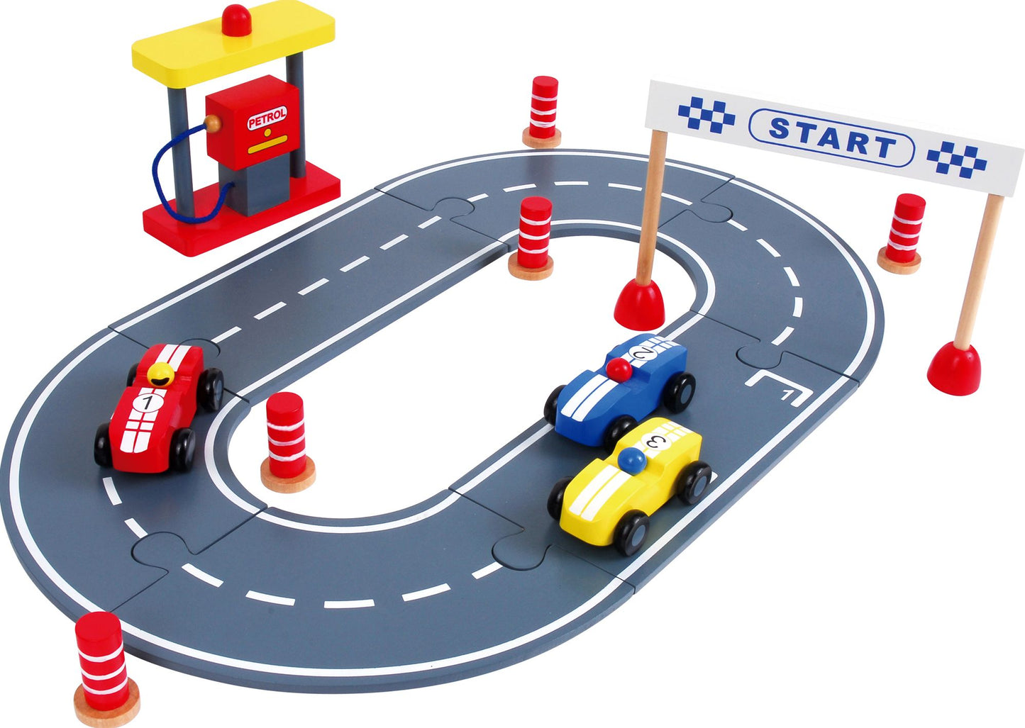 Discoveroo Wooden Car Racing Set