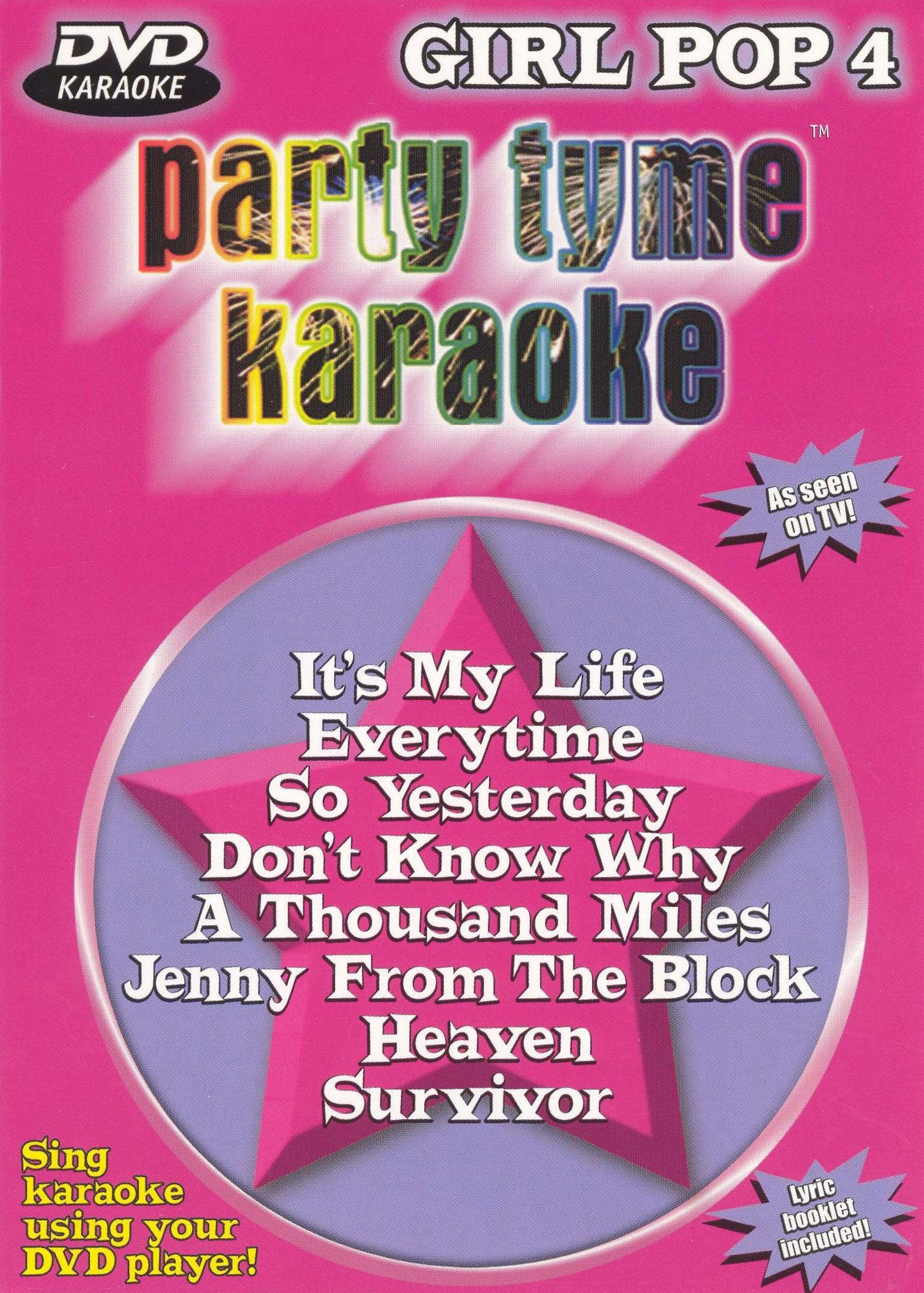 Party Tyme Karaoke: Girl Pop, Vol. 4