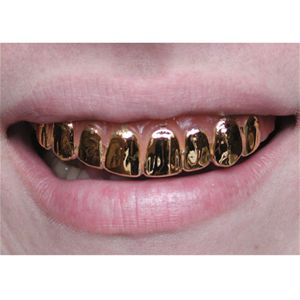 Scarecrow Inc. 27392 Gold Metallic Grillz Teeth