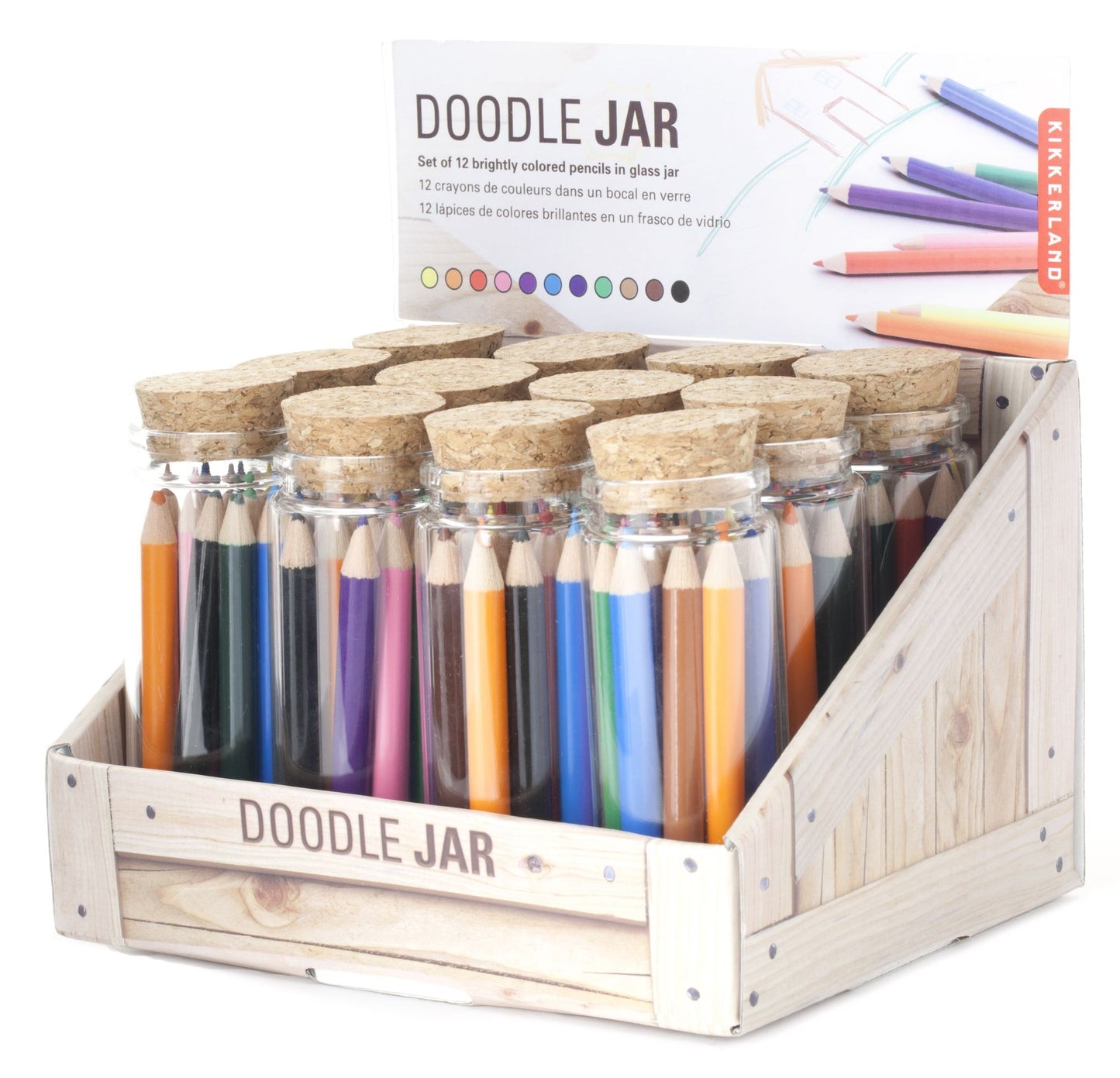Colored Pencils in a Jar