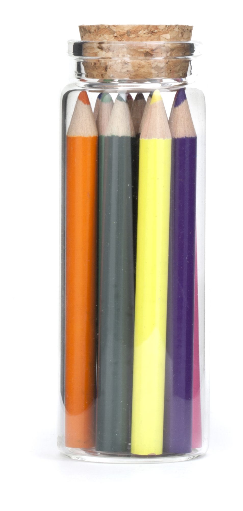 Colored Pencils in a Jar