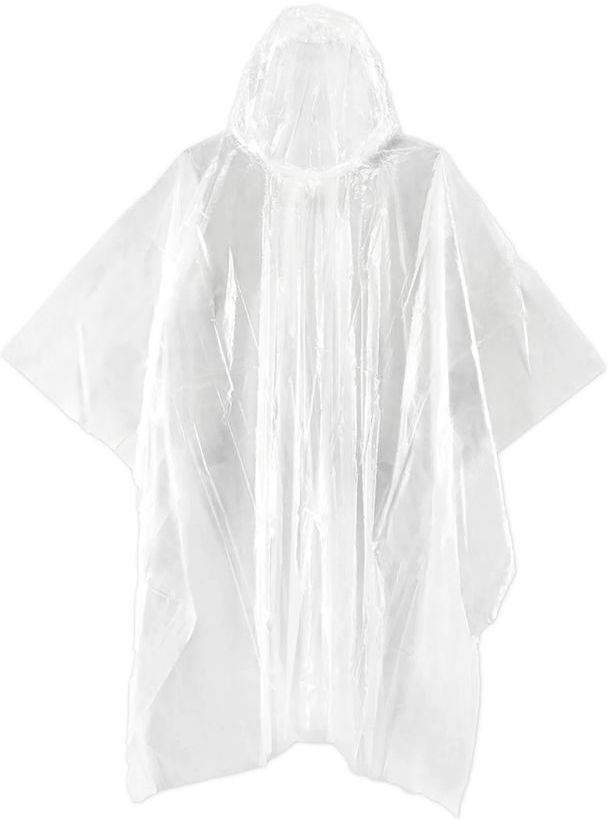 Clear Emergency Rain Poncho