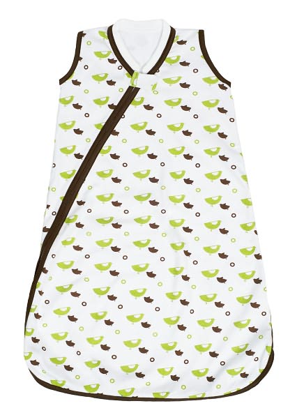 JJ Cole Wearable Blanket Small -Green Birds