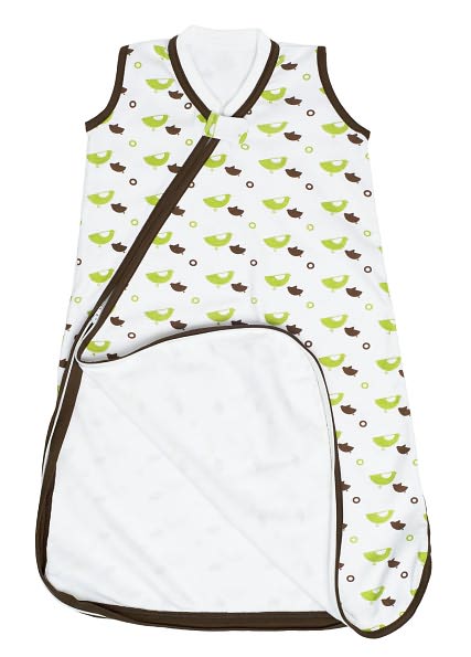 JJ Cole Wearable Blanket Small -Green Birds