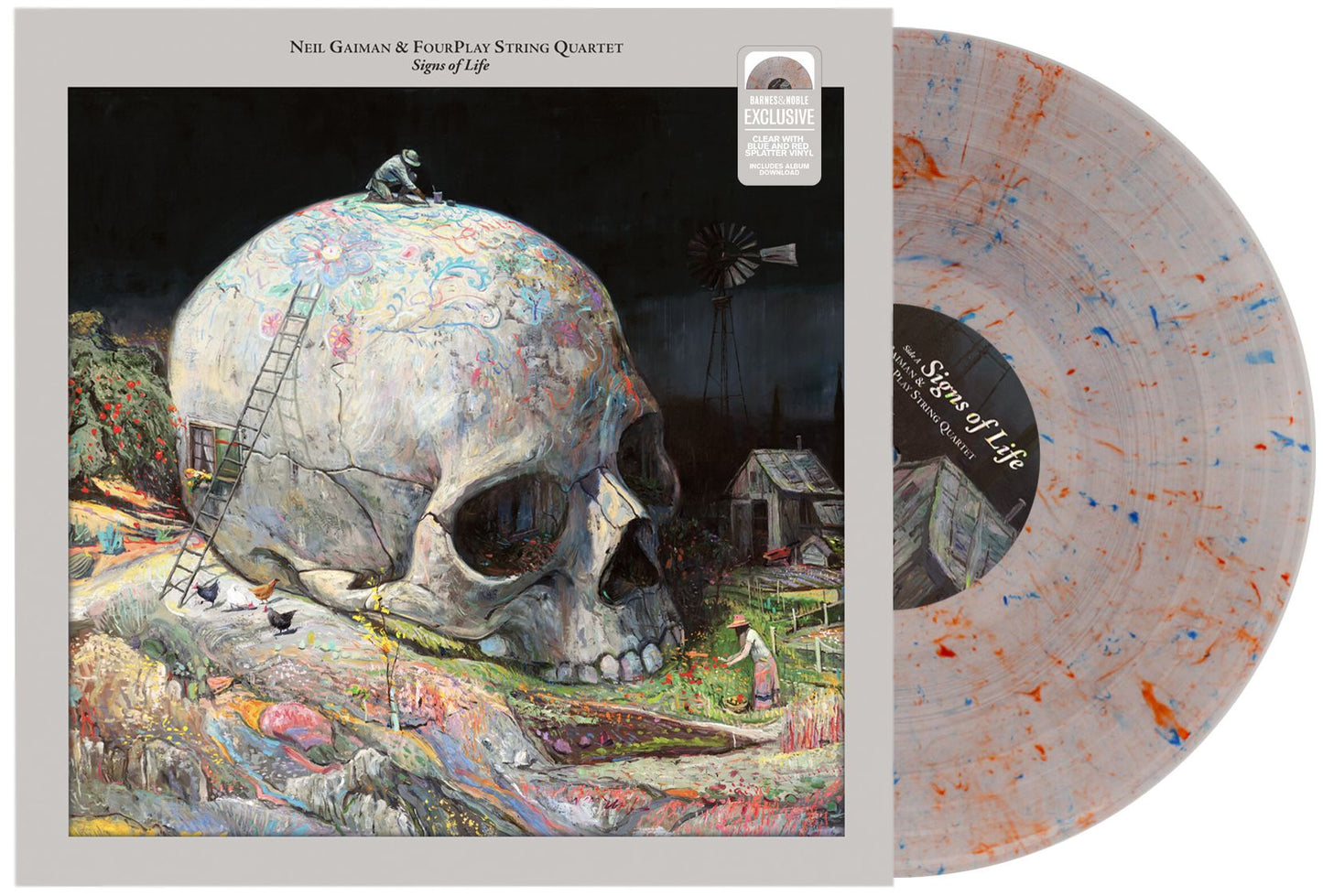 Signs Of Life (Bn) - Clear W/Blue & Red Speckle