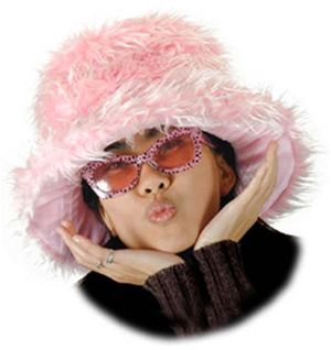 Costumes For All Occasions Ela1503 Hat Furrocious Pink Fur