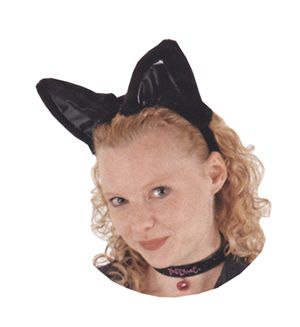 Costumes For All Occasions Elh2202 Cat Ears Col &amp; Tail Set Blk