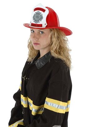 Costumes For All Occasions Elu3167 Hat Fire Chief Red