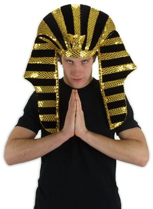Costumes For All Occasions Ela3444 Hat King Tut Shiny