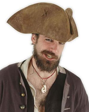 Costumes For All Occasions Ela3460 Hat Scallywag Brown