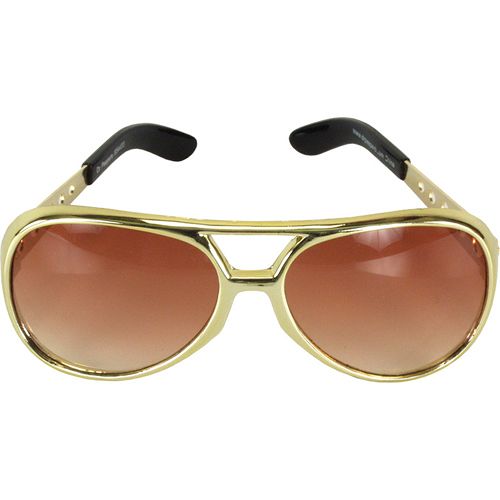 Elope 21313 Elvis Signature Glasses Gold