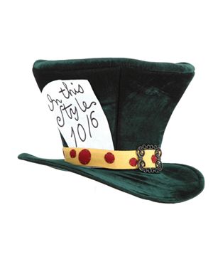 Elope A5402E Alice In Wonderland Classic Mad Hatter Hat