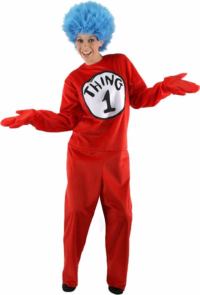 Dr. Seuss Thing 1 and 2 Adult Costume: L/XL (14-16)