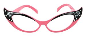 Costumes For All Occasions Els84604 Glasses Vintage Cat Eyes Pk Cl