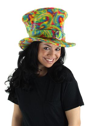 Costumes For All Occasions Ela9908 Hat Madhatter Psychedelic