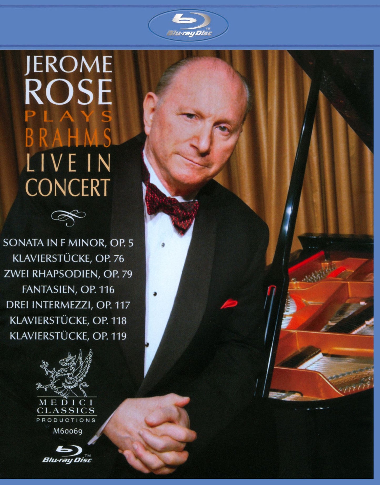Jerome Rose Plays Brahms: Live in Concert [Blu-ray]