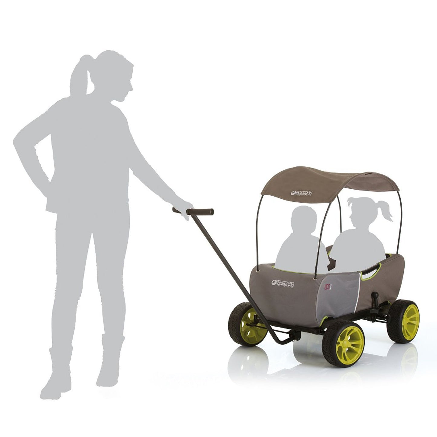 Hauck ECOmobil Foldable Hand-Pull Wagon, - Forest