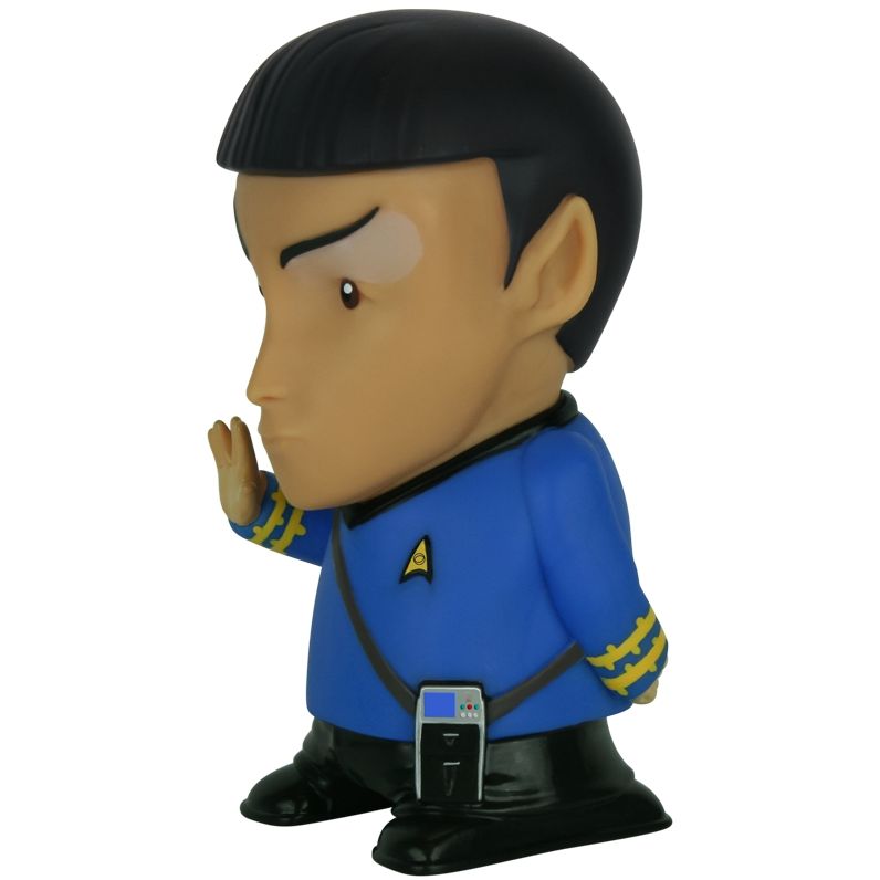 Star Trek: Mr. Spock 6" Tall Vinyl Talking Bluetooth Speaker with Quotes, Sound Effects and Microphone