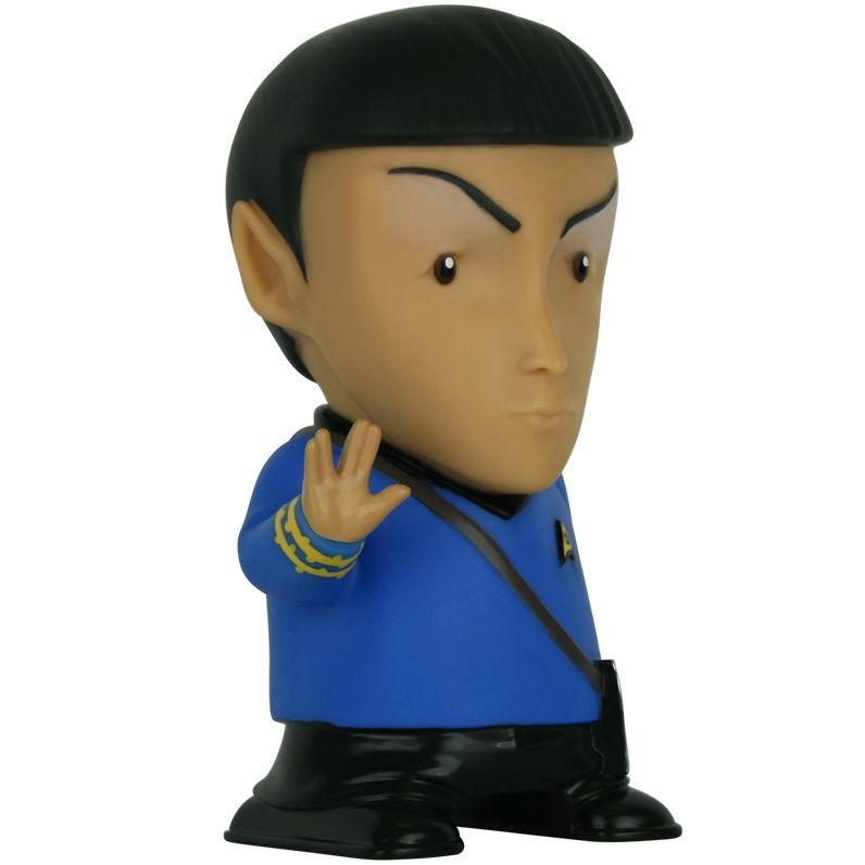 Star Trek: Mr. Spock 6" Tall Vinyl Talking Bluetooth Speaker with Quotes, Sound Effects and Microphone