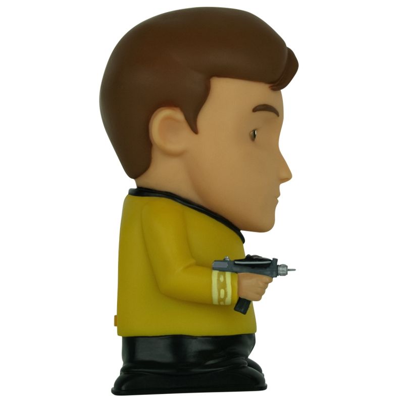 Star Trek: Captain Kirk 6" Tall Vinyl Talking Bluetooth Speaker with Quotes, Sound Effects and Microphone