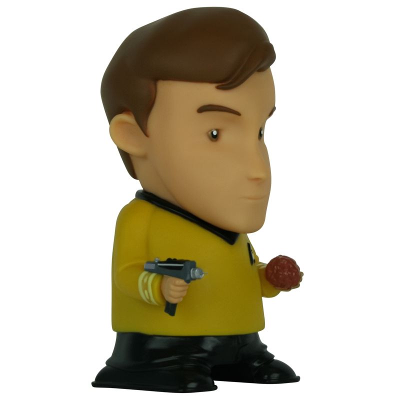 Star Trek: Captain Kirk 6" Tall Vinyl Talking Bluetooth Speaker with Quotes, Sound Effects and Microphone