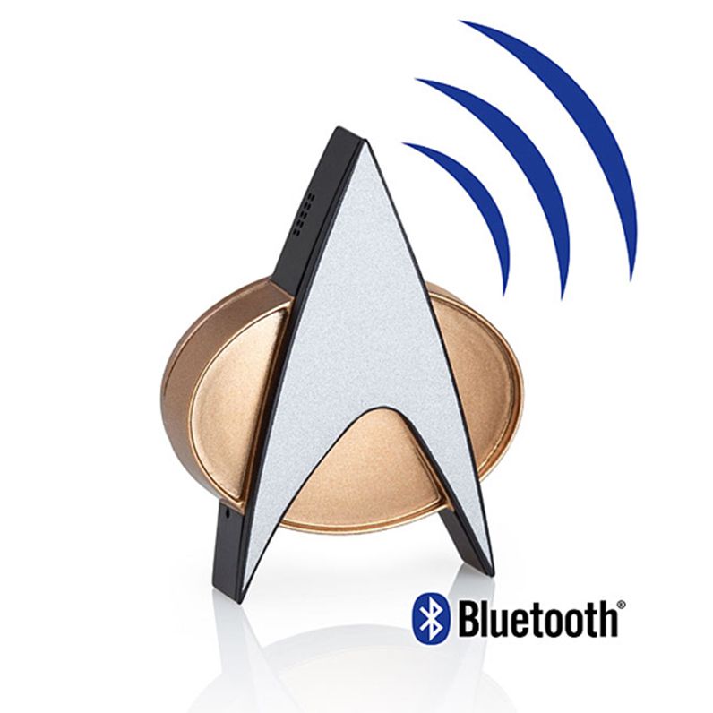 Star Trek: TNG Bluetooth Communications Badge With Chirp Sound Effect (30th Anniversary Edition)
