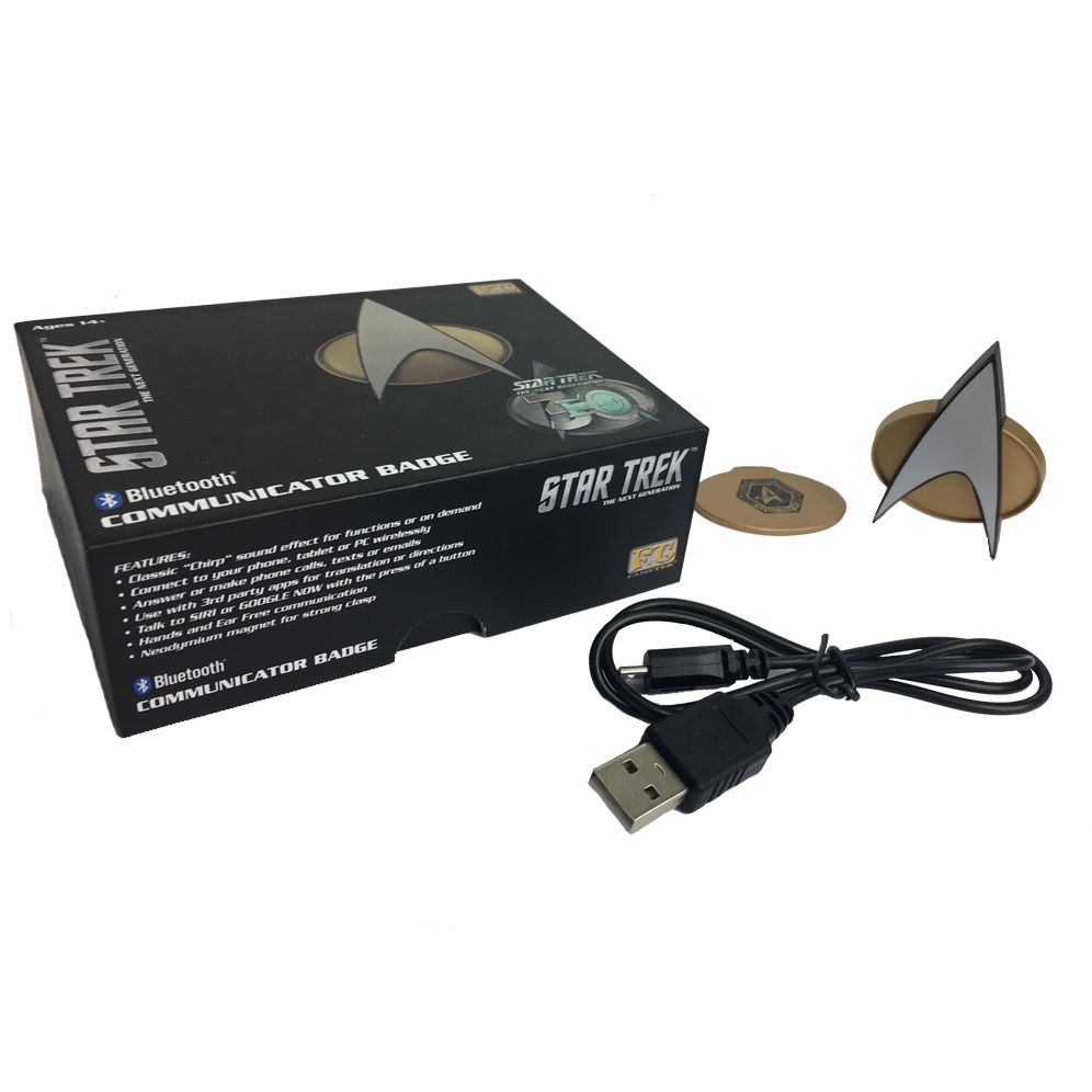 Star Trek: TNG Bluetooth Communications Badge With Chirp Sound Effect (30th Anniversary Edition)