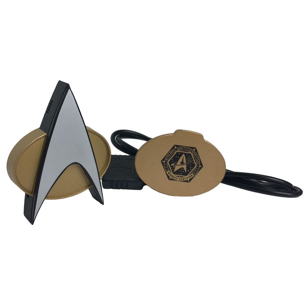 Star Trek: TNG Bluetooth Communications Badge With Chirp Sound Effect (30th Anniversary Edition)