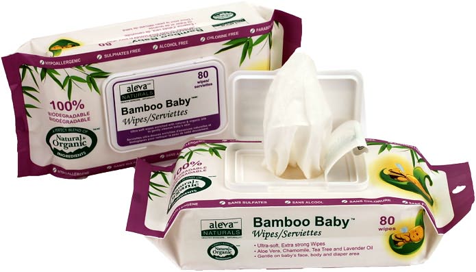 Aleva Naturals Bamboo Baby Wipes, 80ct