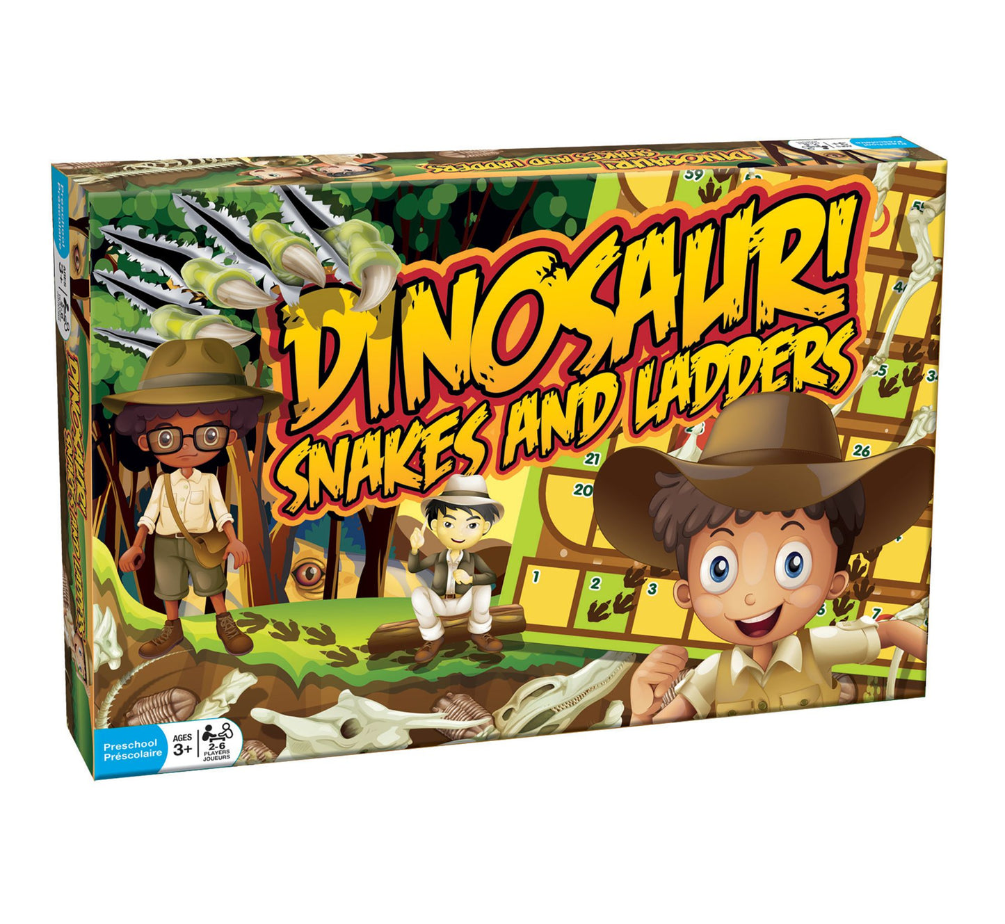 Outset Media Dinosaur Snakes and Ladders Game