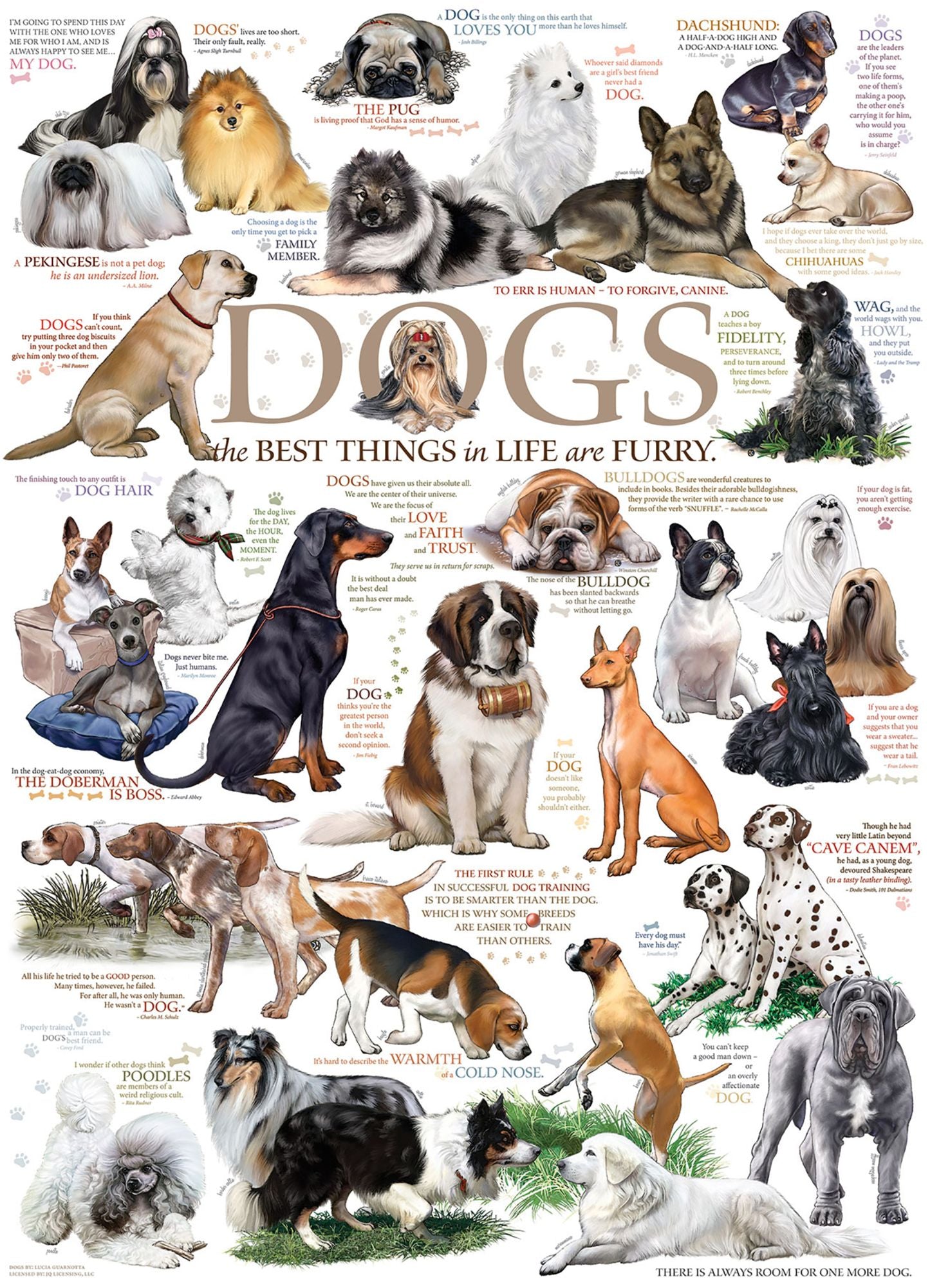 Cobble Hill: Dog Quotes 1000 Piece Jigsaw Puzzle