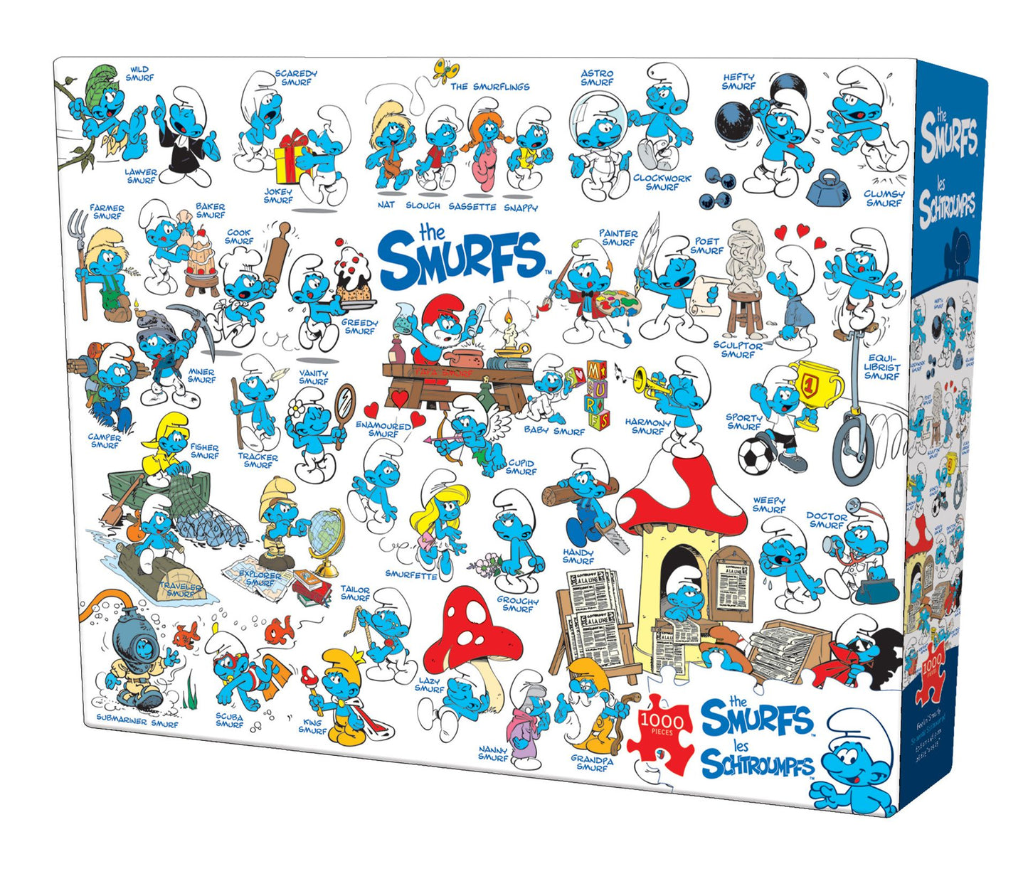 Cobble Hill Feelin' Smurfy Puzzle - 1,000 Pieces
