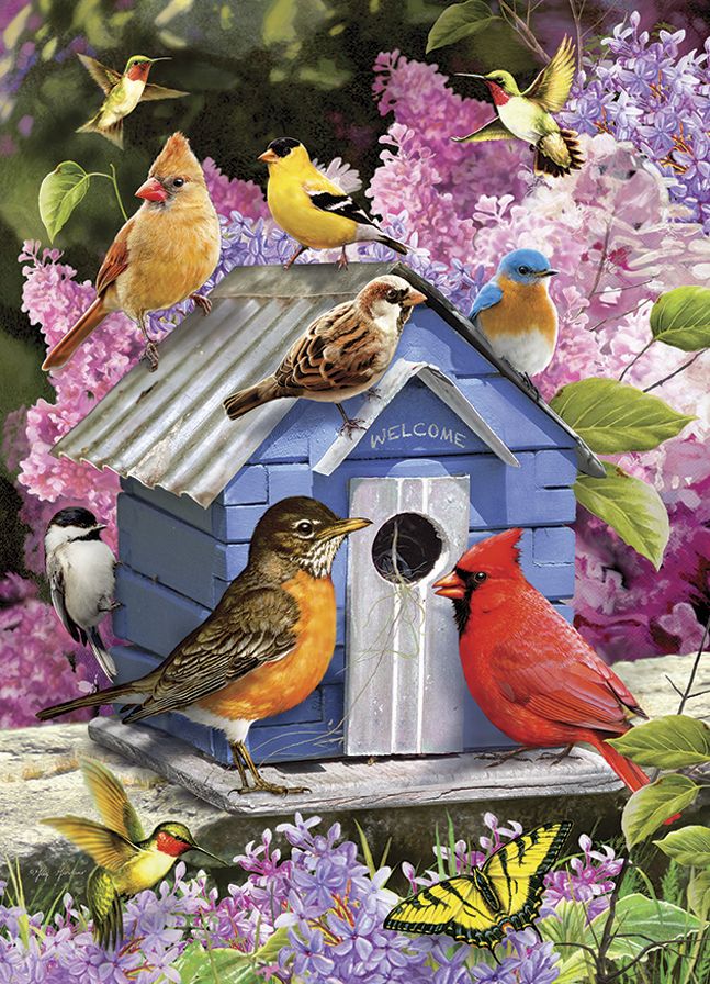 Spring Birdhouse 1,000 pc puzzle