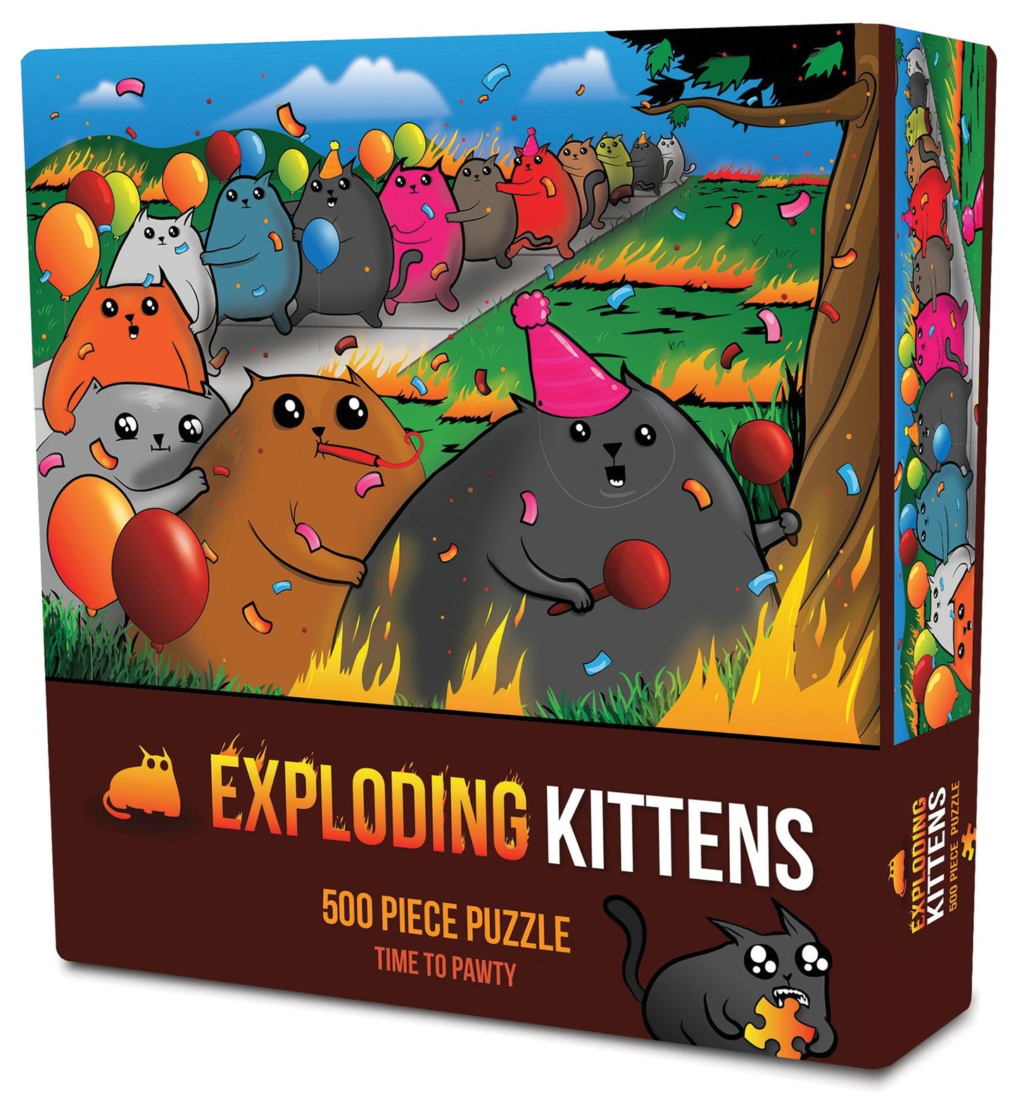 Exploding Kittens: Time to Pawty 500 Piece Puzzle