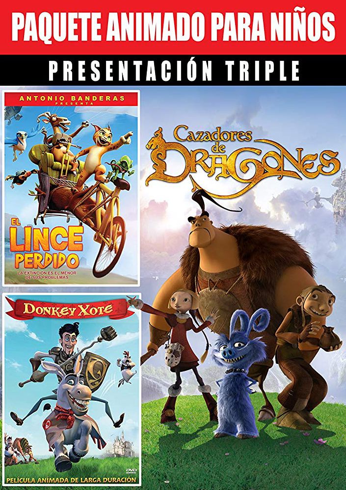 Paquete Animado Para Ninos: Presentacion Triple 1