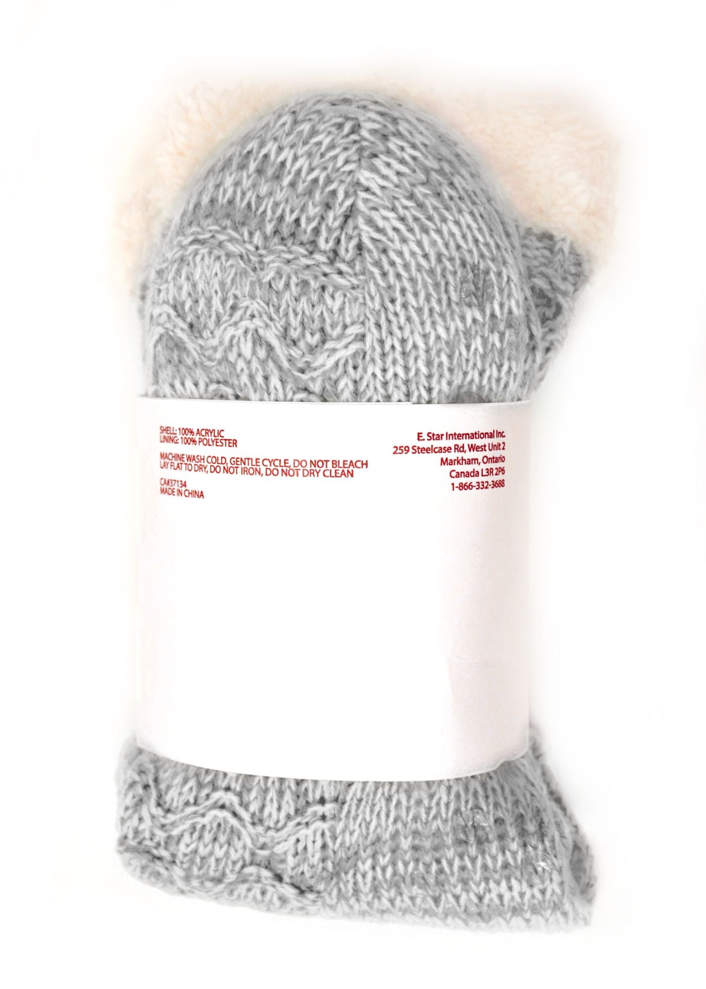Grey Marled Lined Reading Socks One Size