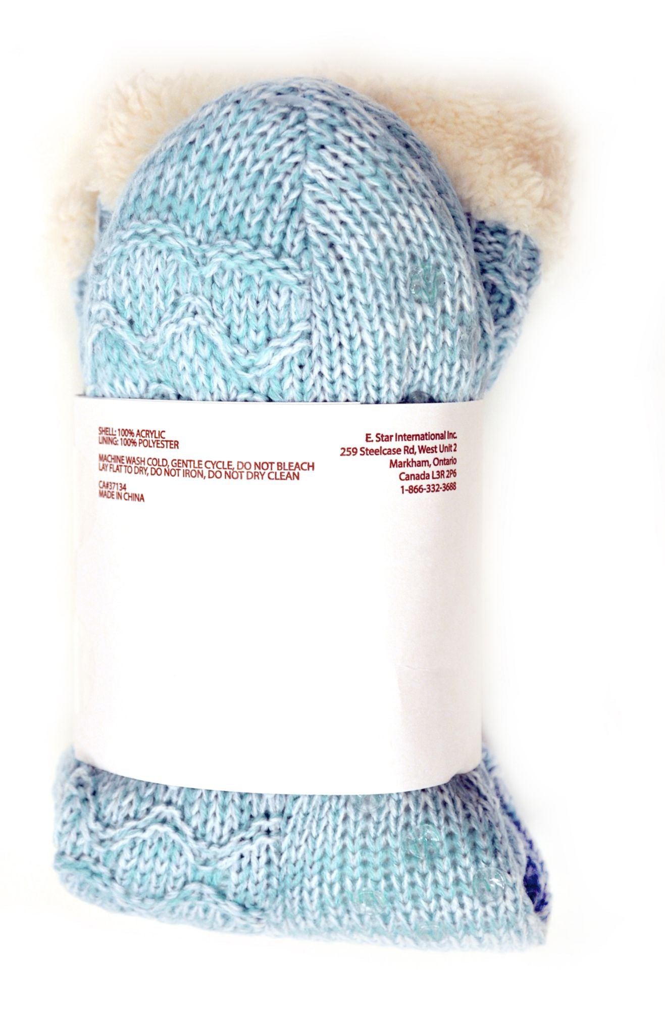 Blue Marled Lined Reading Socks One Size