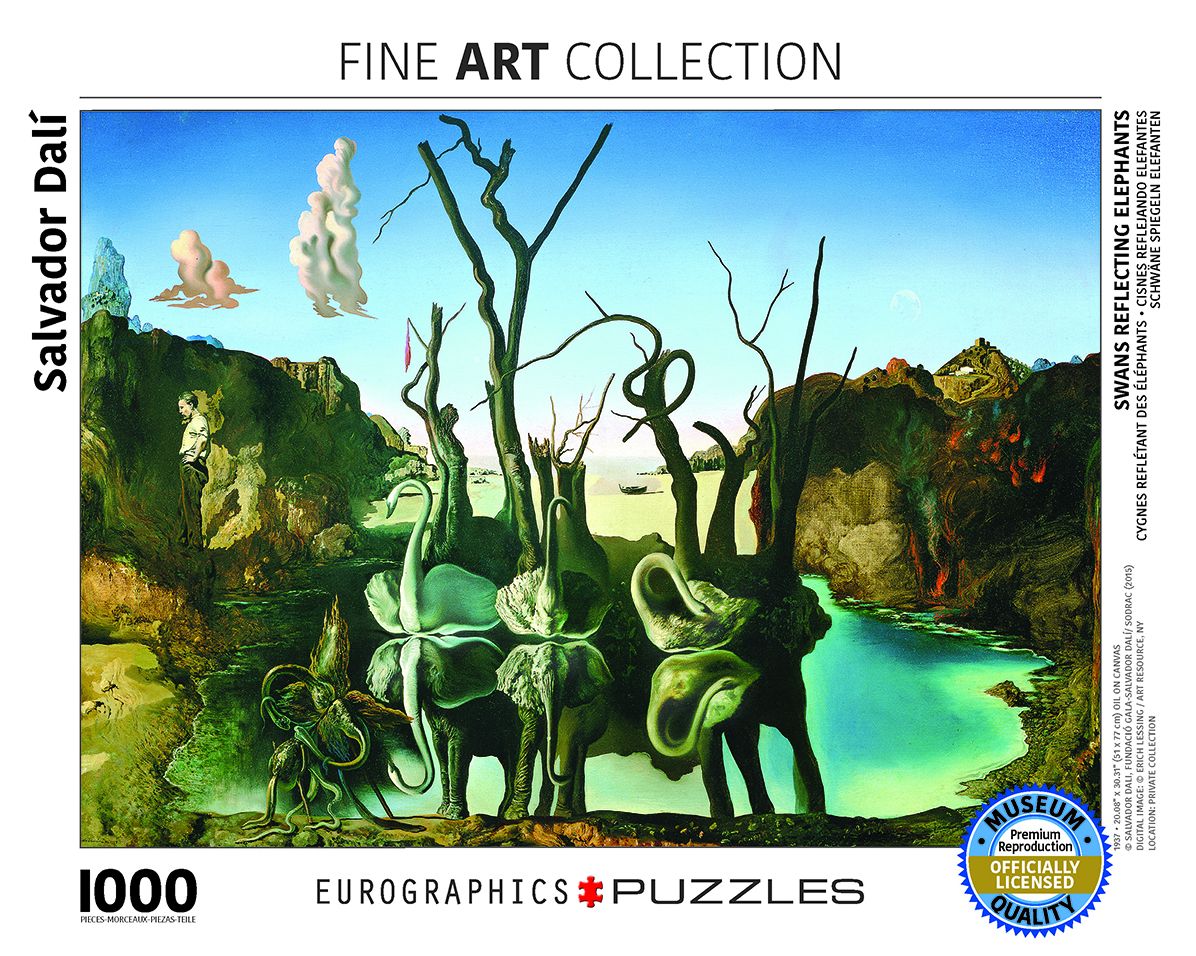 Dali Swans Reflecting Elephants 1000 Piece Puzzle
