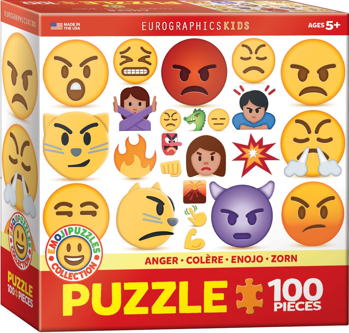 Emoji 100 Pc Puzzle- Anger